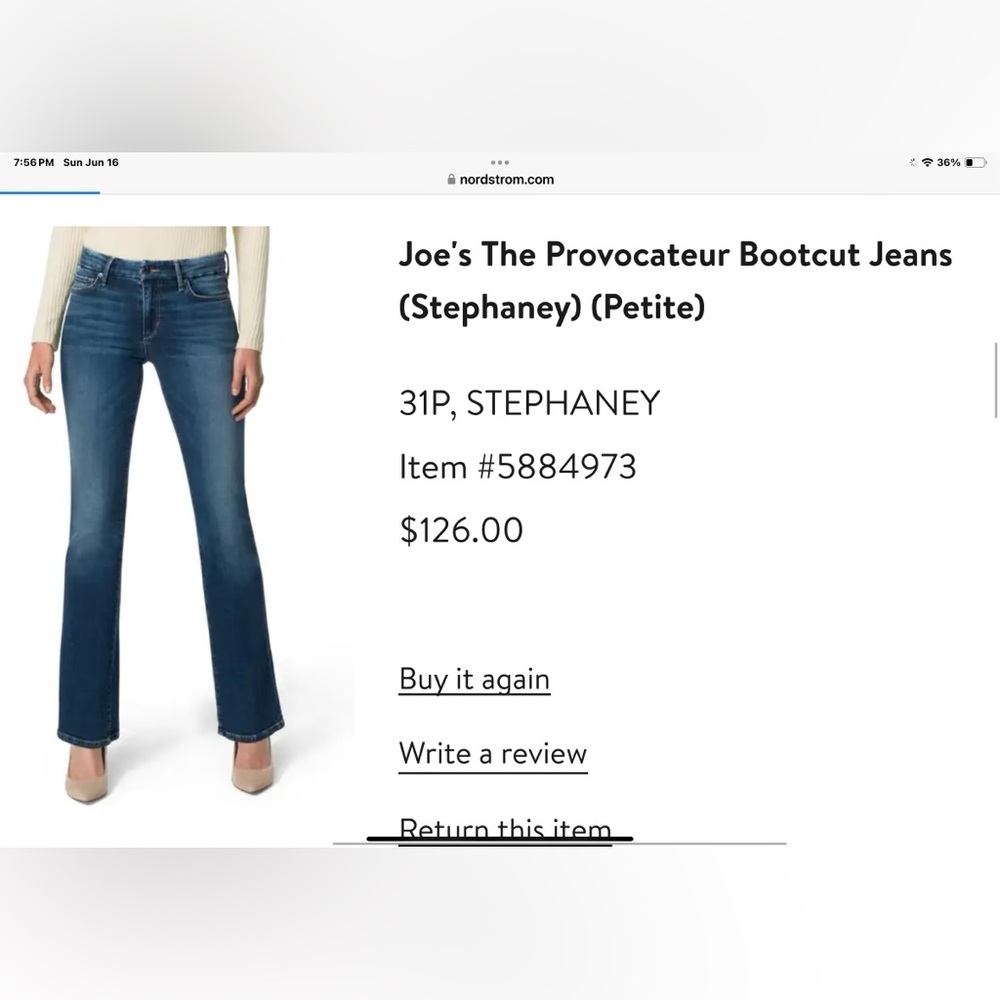 The Provocateur Bootcut Jeans
Joe's
Petite SIZE 31P